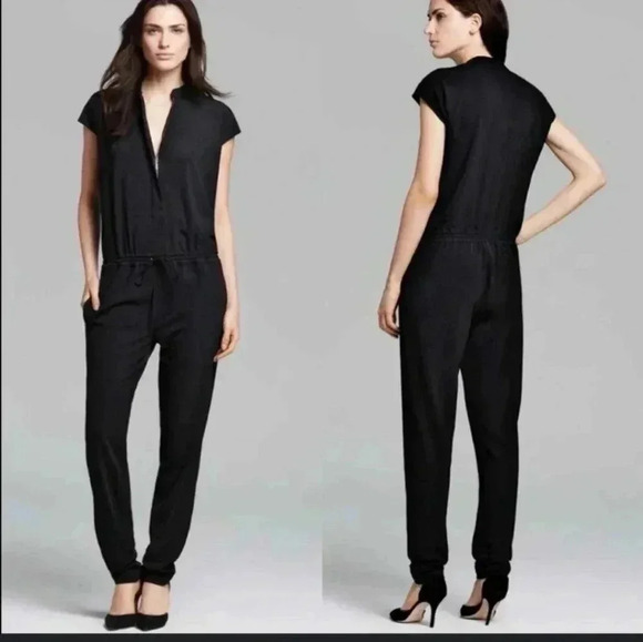 Vince cap sleeve zip front pantsuit - Picture 2 of 7